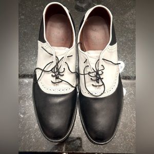 Allen Edmonds black & white dress shoes